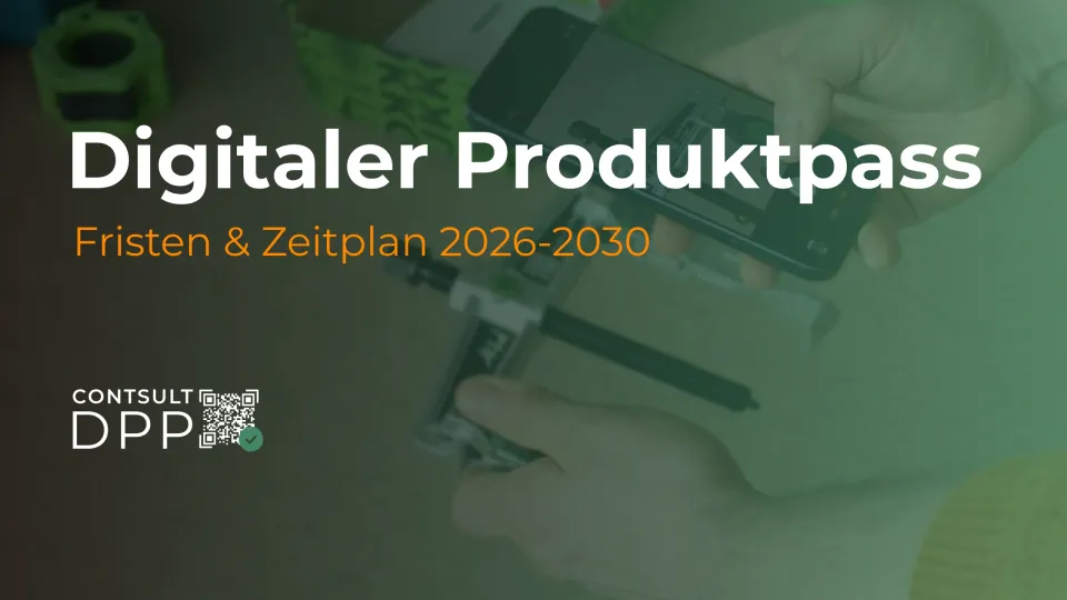 Digitaler Produktpass – Fristen und Zeitplan von 2026 bis 2030